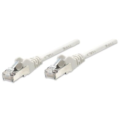 Intellinet Netzwerkkabel, Cat5e, SF/UTP, CCA, Cat5e-kompatibel, RJ45-Stecker/RJ45-Stecker, 0,5 m, grau