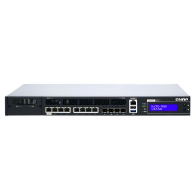QNAP QUCPE-7010-D2166NT-64G NAS & Speicherserver Rack (1U) Ethernet/LAN Schwarz, Silber