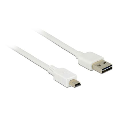 DeLOCK 2m, USB2.0-A/USB2.0 Mini-B USB Kabel USB A Mini-USB B Weiß