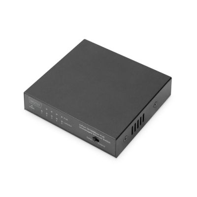 Digitus Fast Ethernet PoE Switch 4-port PoE + 1-port uplink, 60W PoE Budget