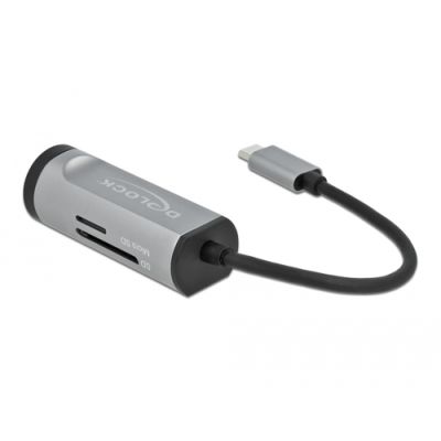 DeLOCK 64115 laptop-dockingstation & portreplikator USB 3.2 Gen 1 (3.1 Gen 1) Type-C Schwarz, Silber