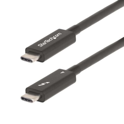 StarTech.com A40G2MB-TB4-CABLE Thunderbolt-Kabel 2 m 40 Gbit/s Schwarz