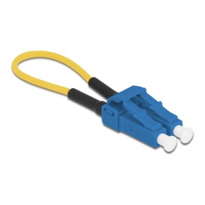 DeLOCK 86924 Glasfaserkabel 0,06 m LC Blau, Gelb