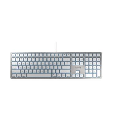 CHERRY KC 6000 SLIM FOR MAC Tastatur USB QWERTY Nordisch Silber