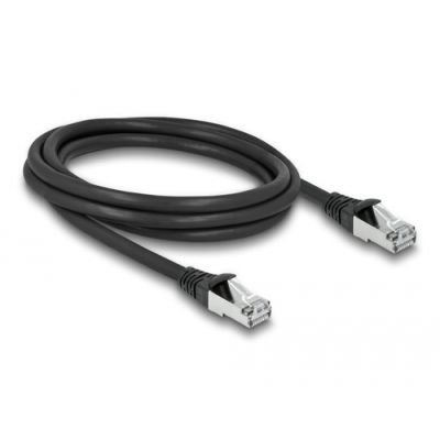 DeLOCK 80135 Netzwerkkabel Schwarz 2 m Cat6a S/FTP (S-STP)