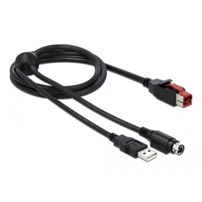 DeLOCK 85940 Paralleles Kabel Schwarz 1 m