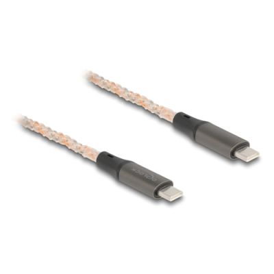 DeLOCK 88288 USB Kabel 1,2 m USB 2.0 USB C Schwarz, Kupfer, Grau, Transparent