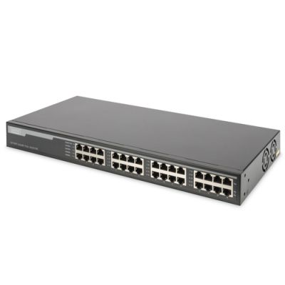 Digitus 16-Port Gigabit Ethernet PoE+ Injektor, 802.3at, 250 W