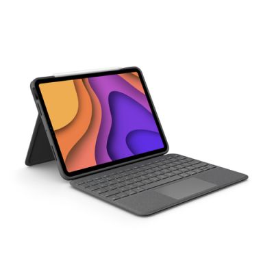 Logitech Folio Touch Grau Smart Connector AZERTY Französisch