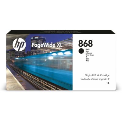 HP 868 Schwarz PageWide XL Druckerpatrone, 1 Liter