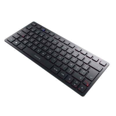 CHERRY KW 9200 MINI Tastatur USB + RF Wireless + Bluetooth AZERTY Französisch Schwarz
