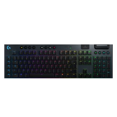 Logitech G G915 LIGHTSPEED Wireless RGB Mechanical Gaming Keyboard – GL Clicky Tastatur RF Wireless + Bluetooth AZERTY Französisch Karbon