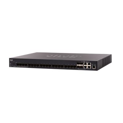 Cisco SX350X-24F Managed L2+/L3 10G Ethernet (100/1000/10000) 1U Schwarz
