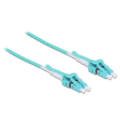 DeLOCK 85128 Glasfaserkabel 2 m LC OM3 Blau
