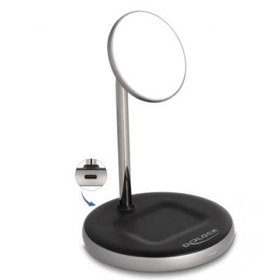 DeLOCK Wireless Charger 2 in 1 mit 5 W / 7,5 W / 10 W / 15 W - Qi