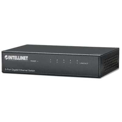 Intellinet 5-Port Gigabit Ethernet Switch, Metall, Desktop, IEEE 802.3az (Energy Efficient Ethernet)