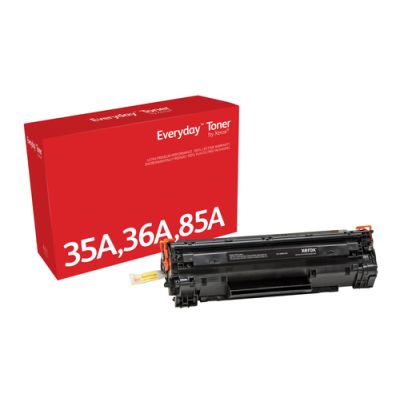 Everyday ™ Schwarz Toner von Xerox, kompatibel mit HP 35A/ 36A/ 85A/ (CB435A/ CB436A/ CE285A/ CRG-125), Standardkapazität