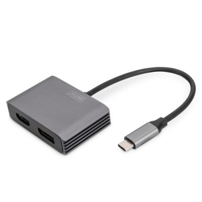 Digitus USB Type-C™ 4K 2in1 DisplayPort + HDMI Grafik-Adapter