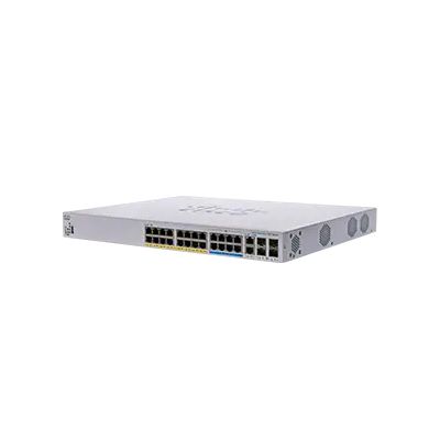 Cisco CBS350 Managed L3 Gigabit Ethernet (10/100/1000) Power over Ethernet (PoE) 1U Schwarz, Grau