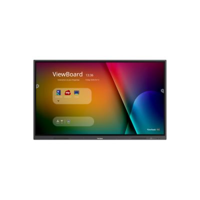 Viewsonic IFP7532 Signage-Display Interaktiver Flachbildschirm 190,5 cm (75") 350 cd/m² 4K Ultra HD Schwarz Touchscreen Eingebauter Prozessor Android 9