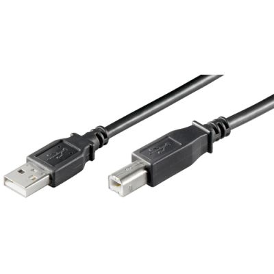 M-Cab USB 2.0 Hi-Speed Kabel, A/B, St/St, 3m, schwarz
