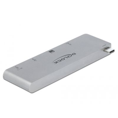 DeLOCK 64078 laptop-dockingstation & portreplikator USB 3.2 Gen 1 (3.1 Gen 1) Type-C Grau