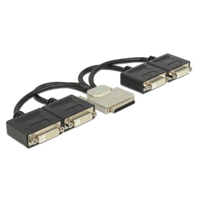 DeLOCK 65649 Videokabel-Adapter 0,22 m DVI-D Schwarz
