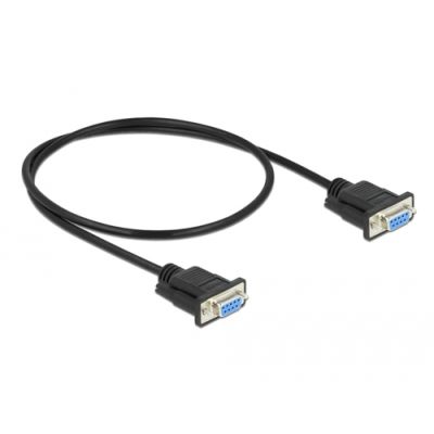 DeLOCK 86614 Serien-Kabel Schwarz 0,5 m RS-232