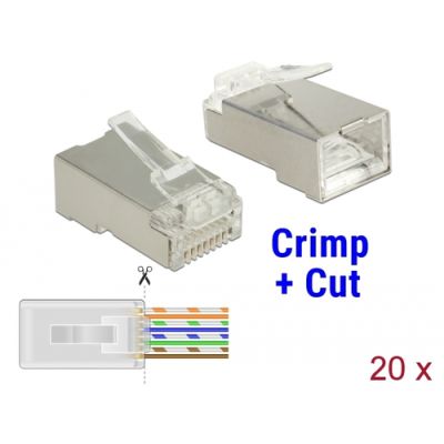 DeLOCK 86454 Drahtverbinder RJ-45 Transparent