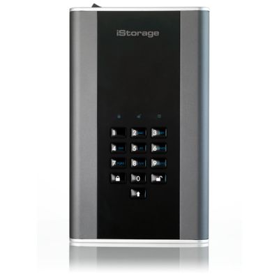 iStorage DiskAshur DT2 Externe Festplatte 20 TB Schwarz, Grau