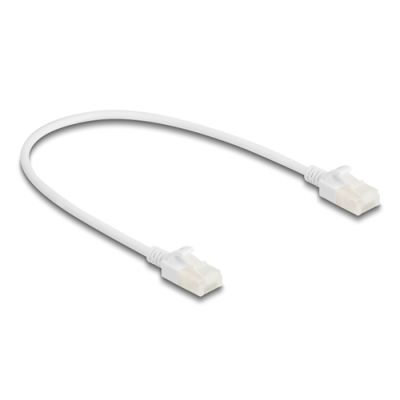 DeLOCK 80357 Netzwerkkabel Weiß 0,3 m Cat6a U/UTP (UTP)