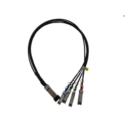 HPE Q9S72A Glasfaserkabel 1 m QSFP28 4x SFP28 Schwarz