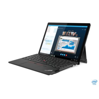 Lenovo ThinkPad X12 Detachable Hybrid (2-in-1) 31,2 cm (12.3") Touchscreen Full HD+ Intel® Core™ i5 i5-1130G7 16 GB LPDDR4x-SDRAM 512 GB SSD Wi-Fi 6 (802.11ax) Windows 11 Pro Schwarz