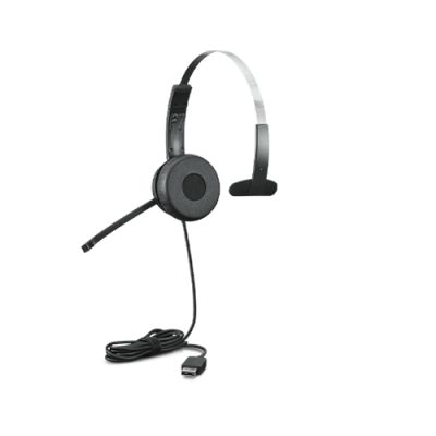 Lenovo 100 Mono Kopfhörer Kabelgebunden Kopfband Büro/Callcenter USB Typ-A Schwarz