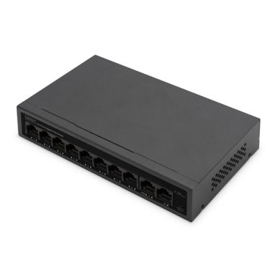 Digitus 8- Port Gigabit PoE Netzwerkswitch, Desktop, unmanaged, 60 W, af/at