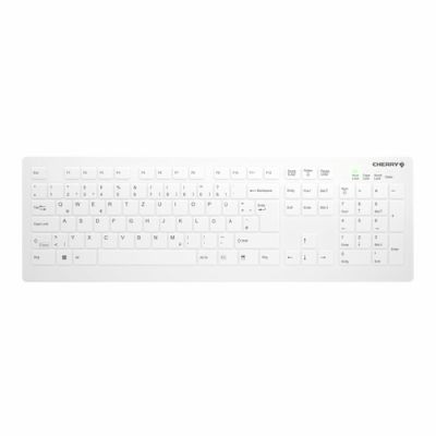 CHERRY AK-C8112 Tastatur RF Wireless QWERTZ Deutsch Weiß