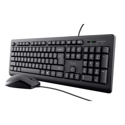 Trust Primo Tastatur Maus enthalten USB Bulgarisch Schwarz