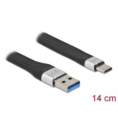 DeLOCK 86938 USB Kabel 0,14 m USB 3.2 Gen 1 (3.1 Gen 1) USB C USB A Schwarz