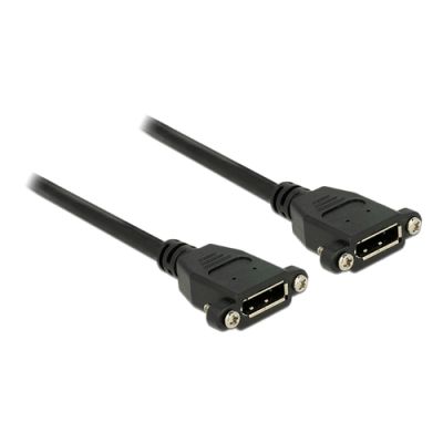 DeLOCK 0.5m F-F DisplayPort Schwarz