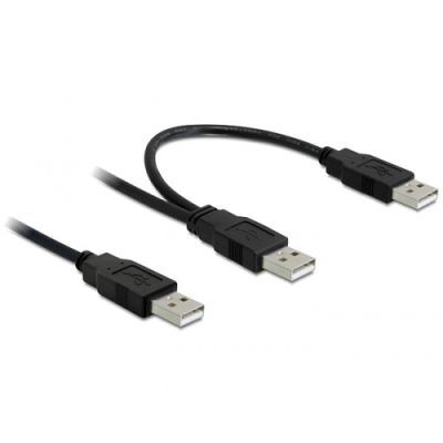 DeLOCK 82769 USB Kabel 0,7 m USB A 2 x USB A Schwarz