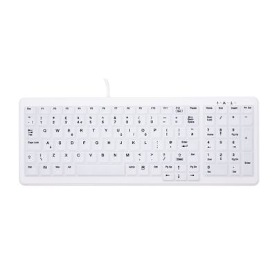 CHERRY AK-C7000 Tastatur USB QWERTY UK Englisch Weiß
