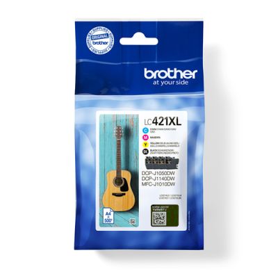 Brother LC421XLVALDR Druckerpatrone 4 Stück(e) Original Schwarz, Cyan, Magenta, Gelb
