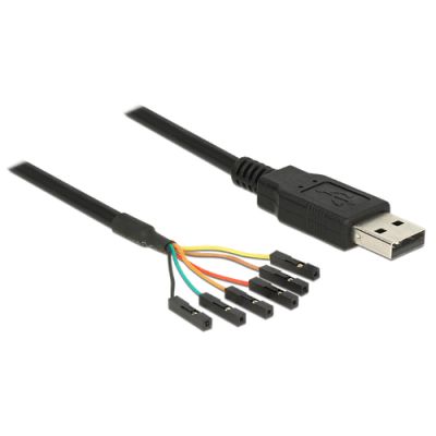 DeLOCK 1.8m USB2.0-A/TTL 6-p USB Kabel 1,8 m USB A Schwarz