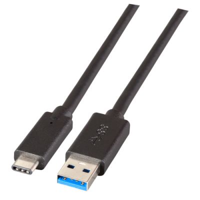 EFB Elektronik K5282SW.0,5 USB Kabel 0,5 m USB A USB C Schwarz