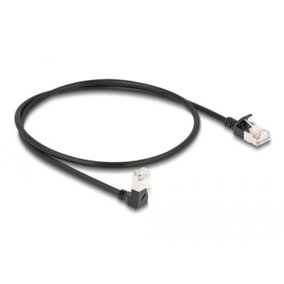 DeLOCK 80304 Netzwerkkabel Schwarz 0,5 m Cat6a S/FTP (S-STP)