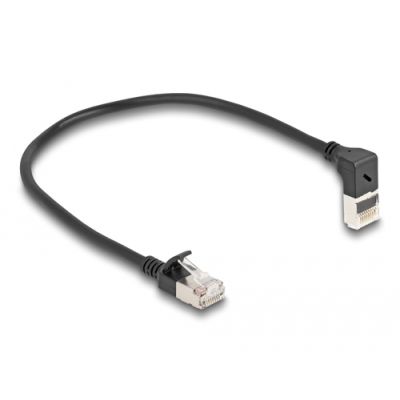 DeLOCK 80285 Netzwerkkabel Schwarz 0,25 m Cat6a S/FTP (S-STP)