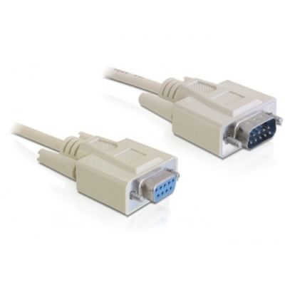 DeLOCK Sub-D9 5m Serien-Kabel Beige