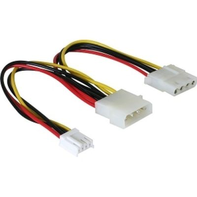 DeLOCK Y-cable power Mehrfarbig 0,25 m