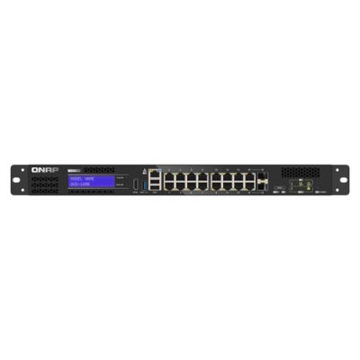 QNAP QGD-1600 Managed Gigabit Ethernet (10/100/1000) 1U Schwarz, Grau