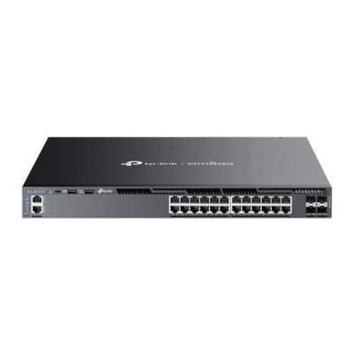 TP-Link Omada SG6428XHP Netzwerk-Switch Managed L3 Gigabit Ethernet (10/100/1000) Power over Ethernet (PoE) 1U Schwarz